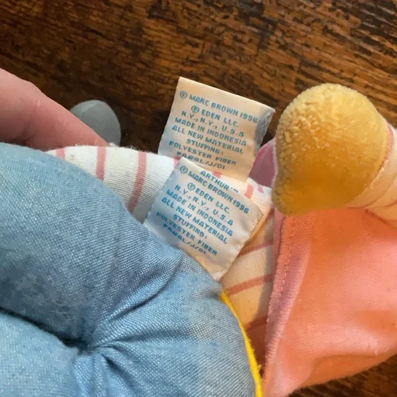 Vintage 1996 Eden Arthur & DW Plush Set of 2 - Picture 9 of 10